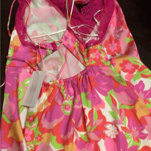 Super rare Free People all in Blooms maxi dress /slip - Picture 8 of 10